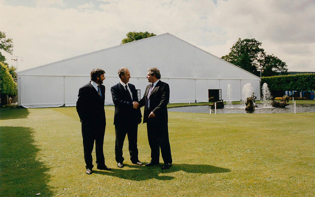 40m Freespan H - Chatsworth House - Stuart Pepper (Central) with Ian Milton (Left) and Joe Hoecker (Right) - 1998