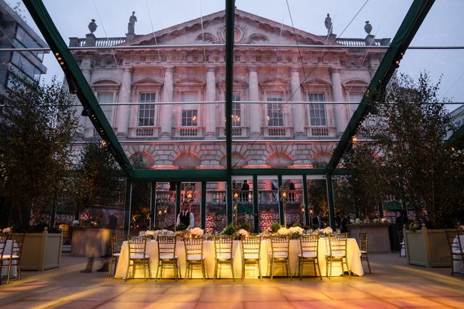 Wedding - Spencer House - London - Photo Courtesy of Johnny Roxburgh Design