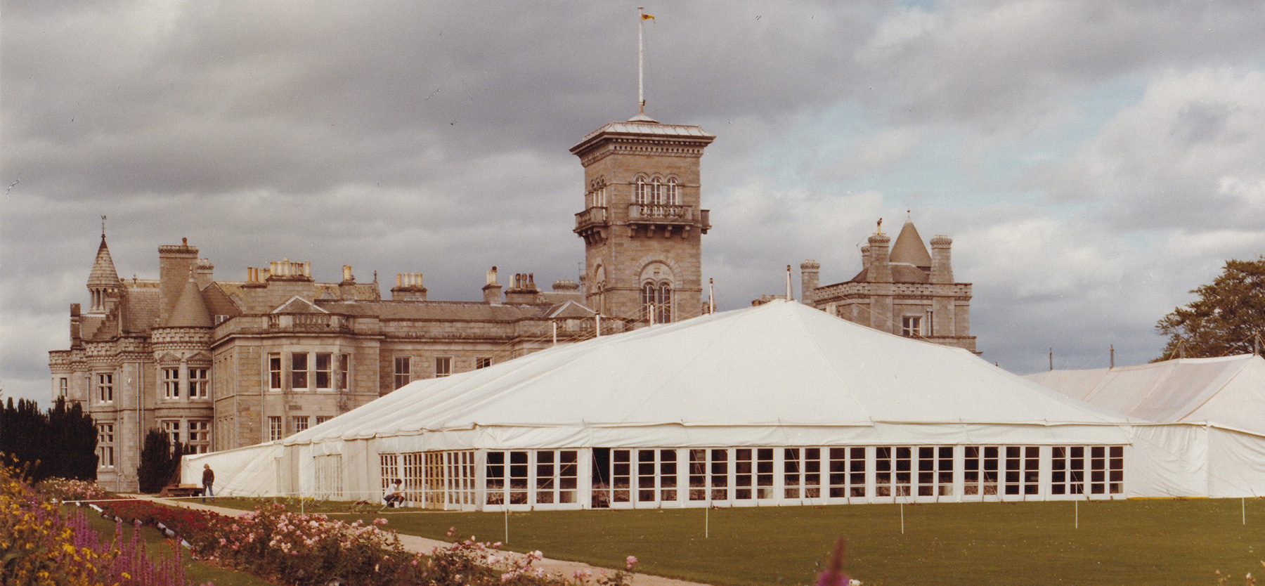 Party Marquee Dunecht house - 1977